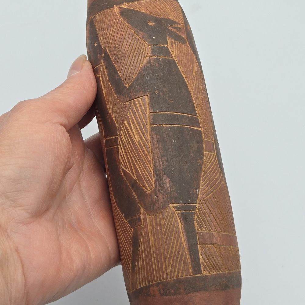 Australia Aboriginal Possum Totem Carved Painted Wood Animal Arnhem Land 13.25" - Picture 12 of 16